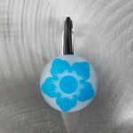 Нитайз брелок светящийся малый КлипЛит Blue Flover (голубой цветок) на ошейник для собак  