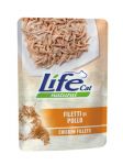 Корм для кошек LifeCat chicken курица в соусе консервы(пауч) 70г